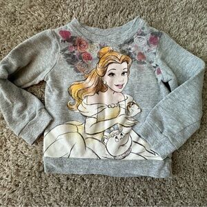 Disney Princess Belle Gray Kids Sweatshirt size 2T